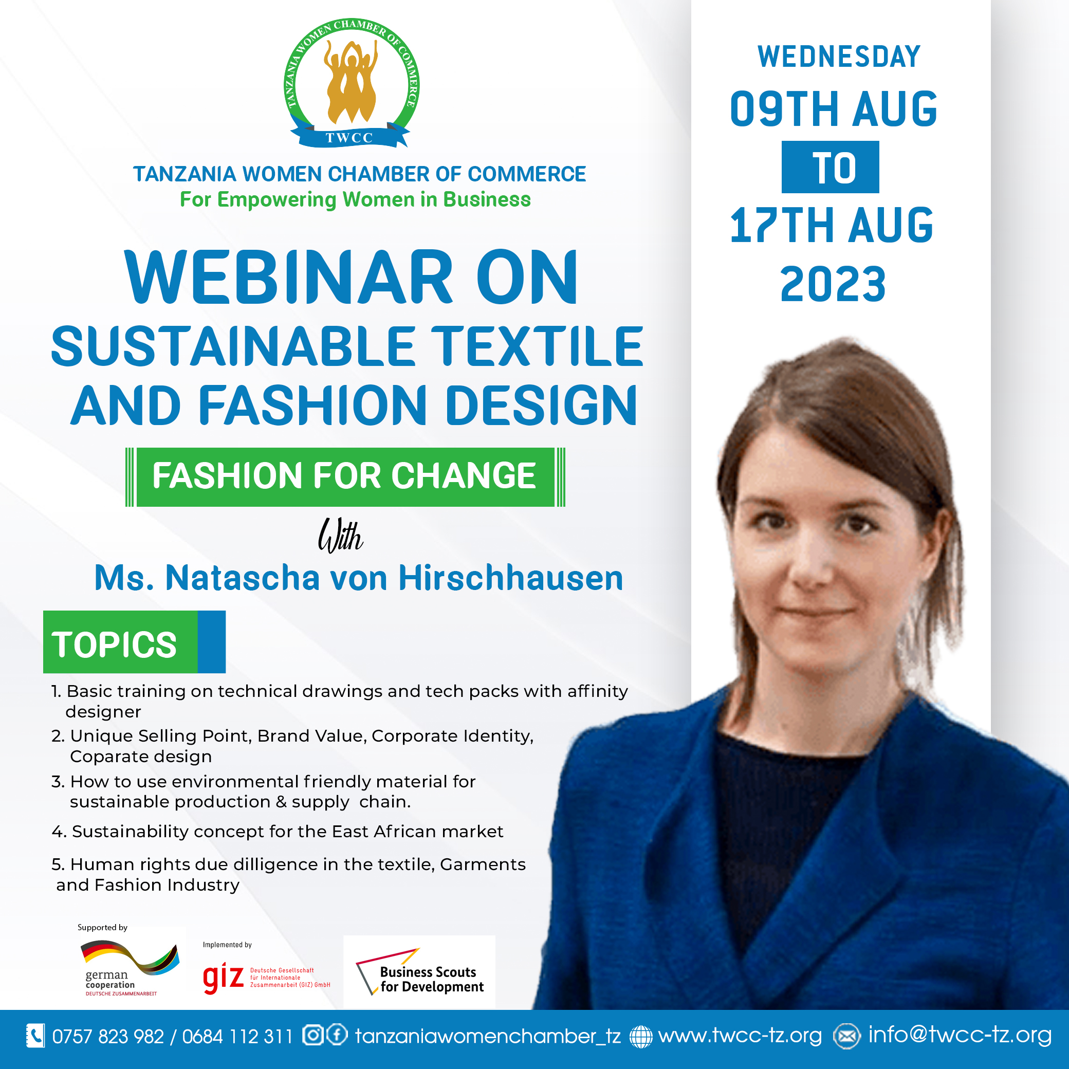 WEBINAR ON SUSTAINABLE TEXTILE AND FASHION DESIGN